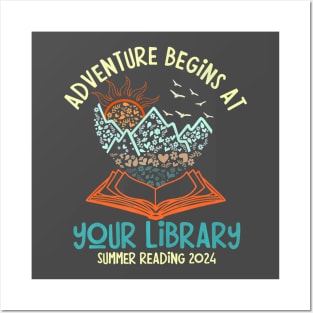 Adventure Begins At Your Library Summer Reading 2024 Posters and Art